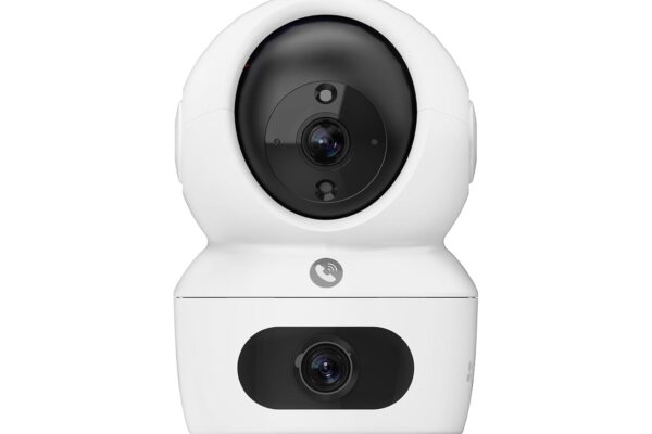 EZVIZ by Hikvision|H7C Dual-Lens Pan & Tilt Wi-Fi Camera|Dual 2k Lenses Resolution|Two Way Calling|360 Panoramic View|Color Night Vision|Privacy Mode|MicroSD Card Support Upto 512GB|White