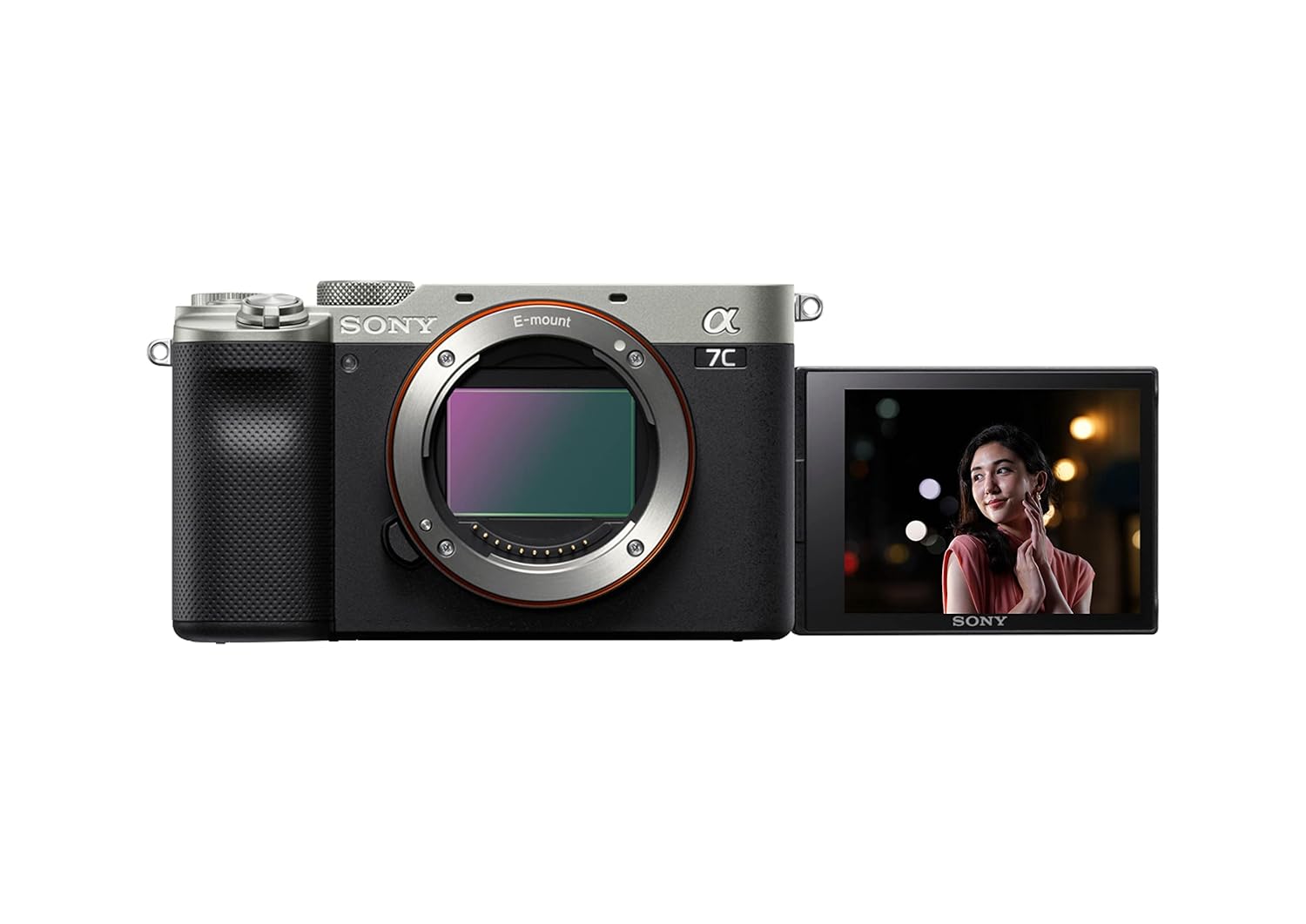Sony Alpha ILCE-7C Compact Full Frame Camera | 4K with Flip Screen, Light Weight | Real time Tracking |Content Creation – Silver