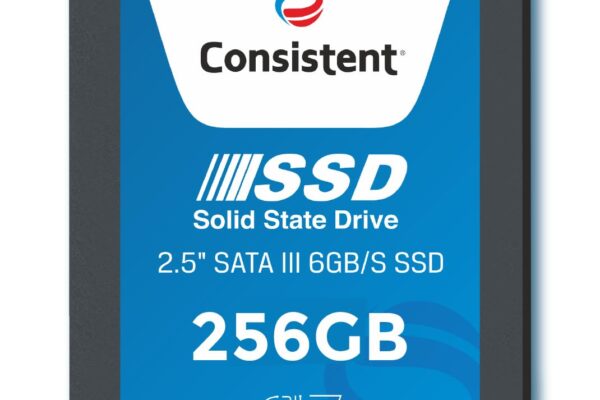Consistent SSD 256GB 2.5 Inch SATA Internal SSD – Read: 550MB/s & Write: 500MB/s – Solid-State Drive 5 Year Warranty (256, GB)