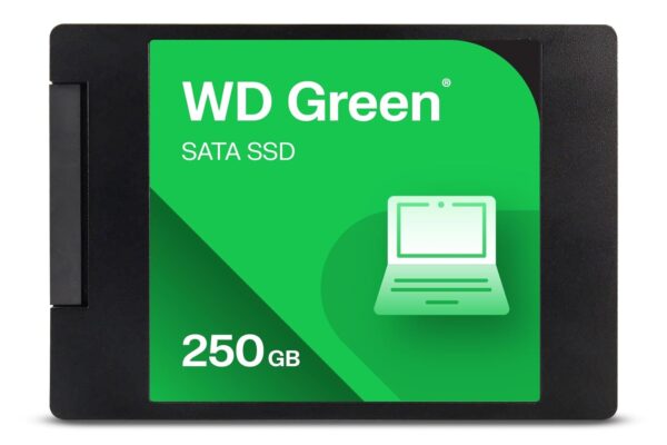 Western Digital WD Green SATA 250GB, Up to 545MB/s, 2.5 Inch/7 mm, 3Y Warranty, Internal Solid State Drive (SSD) (WDS250G5G0A-00CPT0)