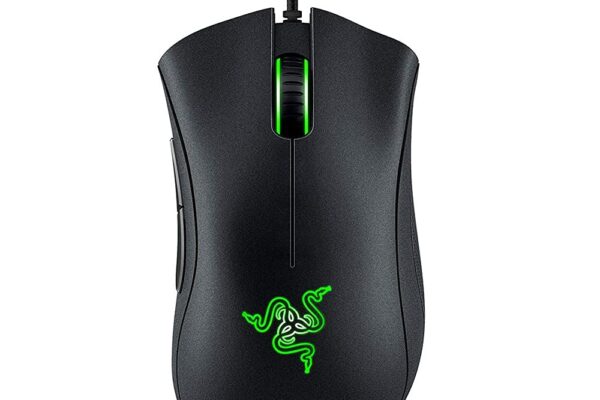 Razer DeathAdder Essential Wired Gaming Mouse I Single-Color Green Lighting I 6400DPI Optical Sensor- Black – RZ01-03850100-R3M1