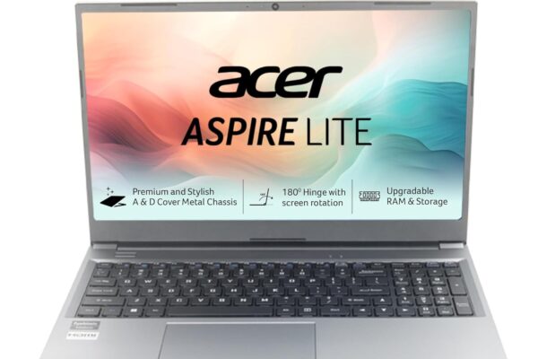 acer Aspire Lite 12th Gen Intel Core i3-1215U Premium Metal Laptop (Windows 11 Home/16 GB RAM/512GB SSD) AL15-52, 39.62cm (15.6″) Full HD Display, Metal Body, Steel Gray, 1.59 Kg