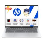HP OmniBook 5 OLED (Previously Pavilion), Snapdragon X Processor (16GB LPDDR5x, 1TB SSD) 2K, 14”/35.6cm, Win11, M365 Basic(1yr)* Office24, Silver, 1.35kg, he0015QU, Light-Weight, Next-Gen AI Laptop