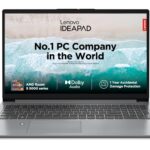 Lenovo IdeaPad Slim 1, AMD Ryzen 5 5500U, 16GB RAM, 512GB SSD, HD, 15.6″, Windows 11 Home, MS Office 21, Cloud Grey, 1.61Kg, 82R400ERIN, Integrated AMD Graphics, 1Yr ADP Free, Thin and Light Laptop