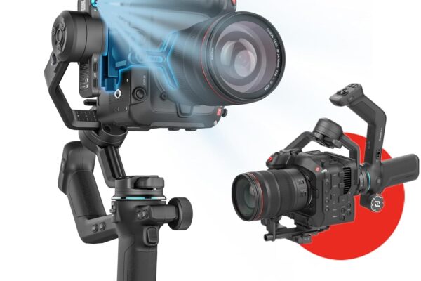FeiyuTech SCORP-C2 Gimbal Stabilizer DSLR and Mirrorless Camera, Camera Gimbal with Built-in AI Tracking, Native Vertical Shooting, 3.5kg/7.72lbs Payload for Canon/Sony/Panasonic/Nikon/Fujifilm