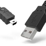 JGD PRODUCTS JGD 5 Pin Mini USB Cable (1.5 M) USB 2.0 Type A to Mini B Cable Compatible with GoPro Hero 3+, PS3 Controller, MP3 Player, Digital Camera, Black
