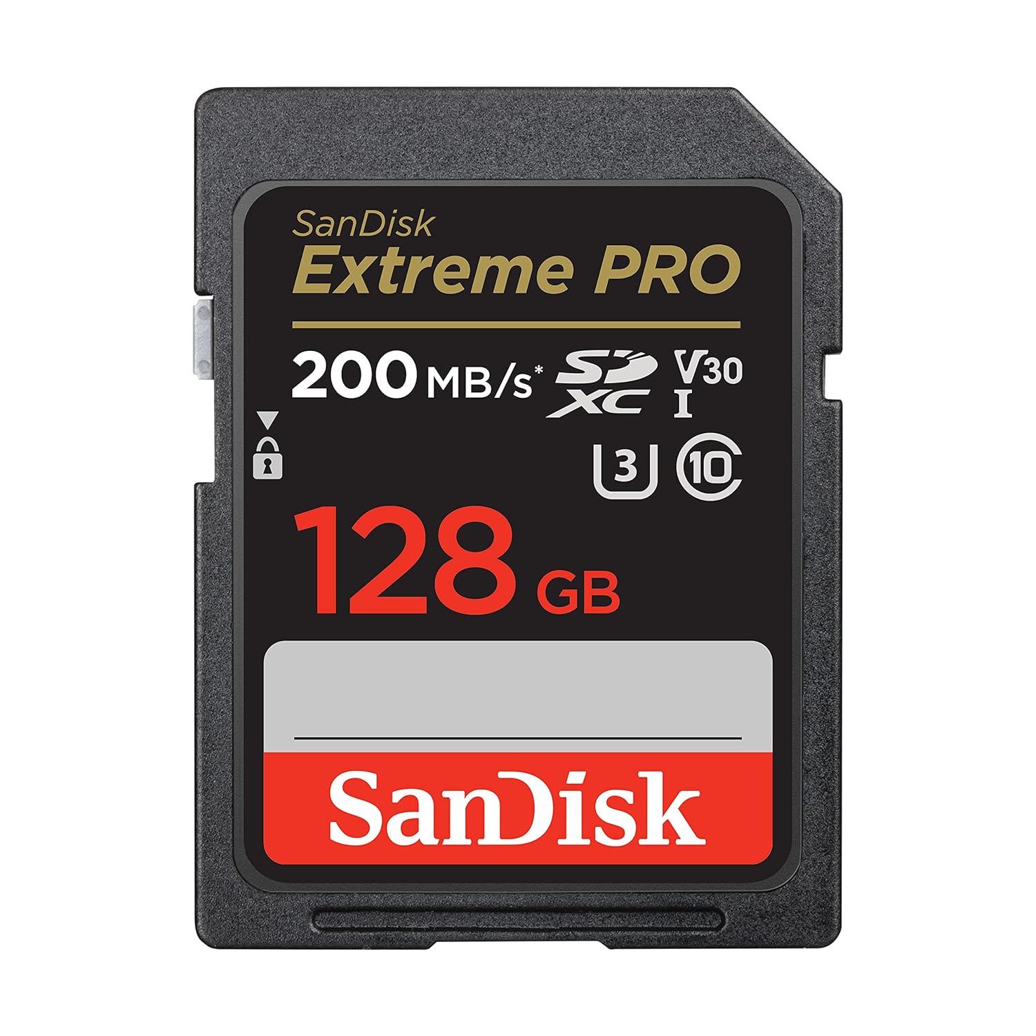 SanDisk Extreme Pro SD UHS I 128GB Card for 4K Video for DSLR and Mirrorless Cameras 200MB/s Read & 90MB/s Write