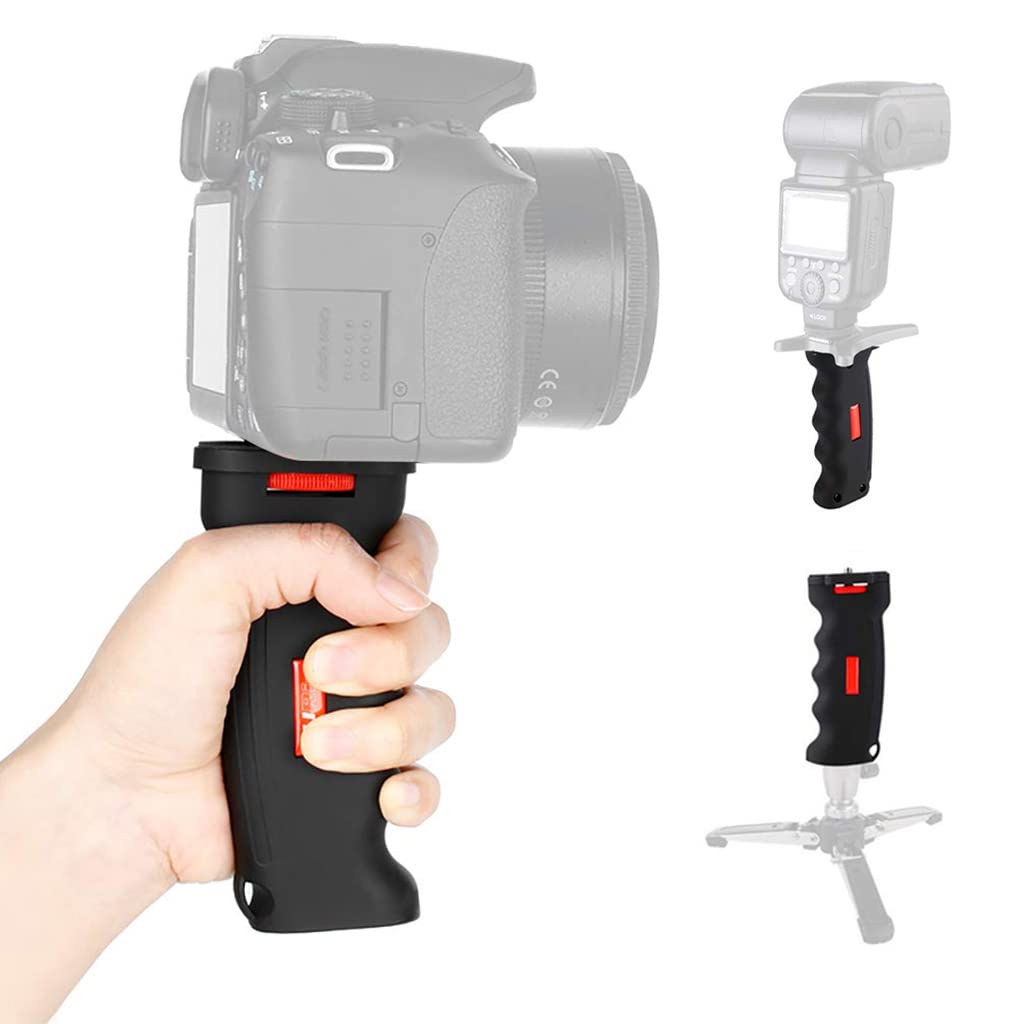 ZORBES® Camera Holder,1/4″ Universal Camera Hand Grip Stabilizer Support Mount for DSLR Camcorder Smartphone GoPro Action Led Video Light,Holder for Video Shooting Videography