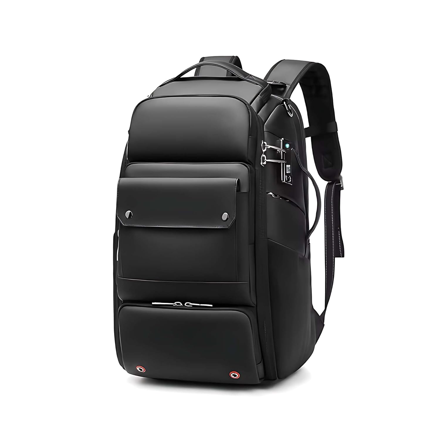 camera & Laptop Backpack (48×31×22 cm) – Oxford Convertible Camera Bag with Removable Cubes, Fits 17” Laptop, TSA Lock, Luggage Strap, Tripod Holder & Waterproof Exterior – Black