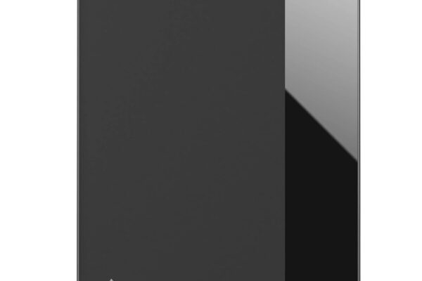 KINGSTER® 500GB Ultra Slim External Hard Drive – USB 3.0 Type-C, 145MB/s Speed, Plug & Play – Black Plastic Body – Compatible with Laptop, PC, Mac, Smart TV – 1-Year Warranty