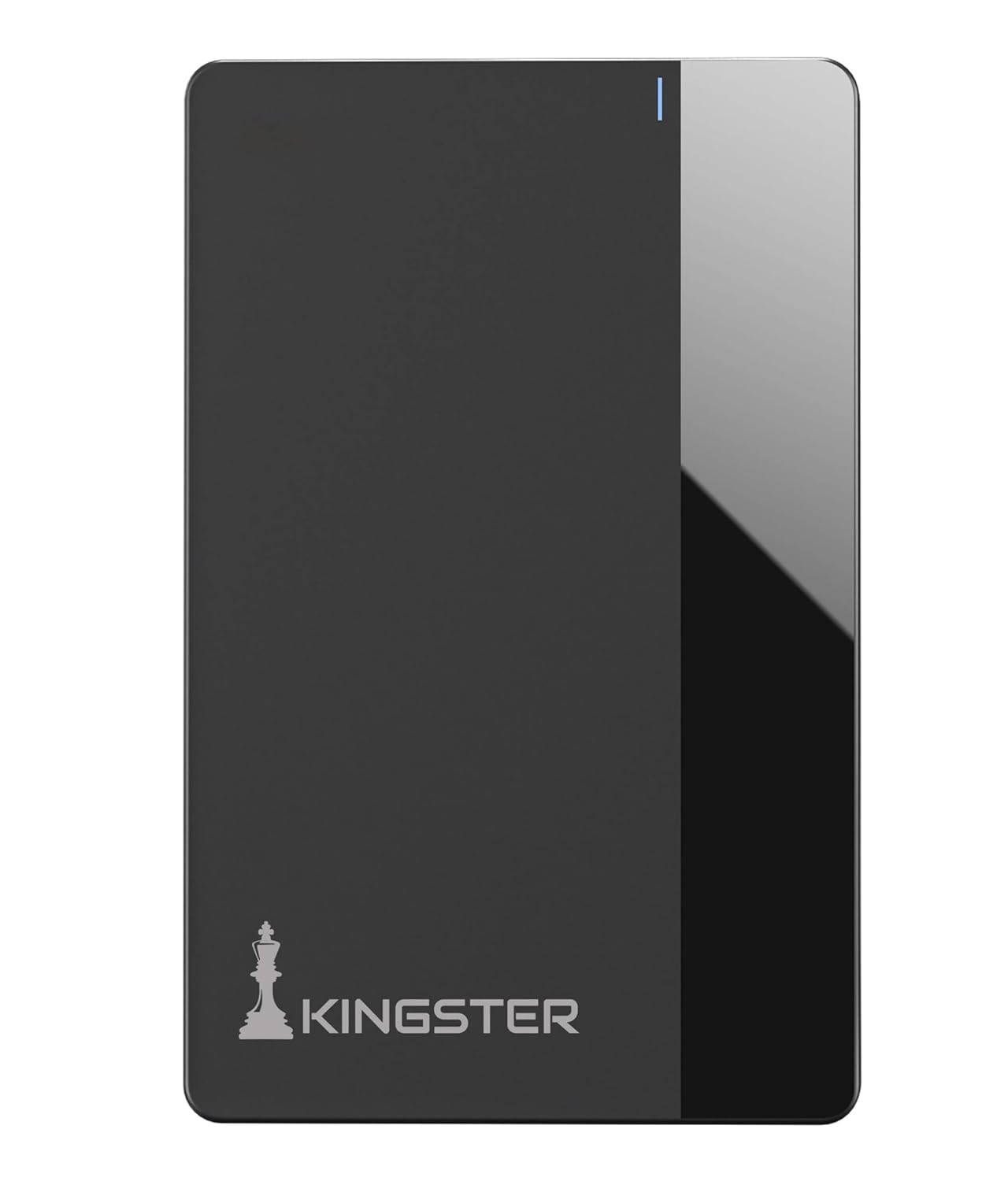 KINGSTER® 500GB Ultra Slim External Hard Drive – USB 3.0 Type-C, 145MB/s Speed, Plug & Play – Black Plastic Body – Compatible with Laptop, PC, Mac, Smart TV – 1-Year Warranty