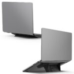 Spigen Slimfold Adhesive Laptop Stand, Foldable&Lightweight Stand Compatible with Laptops, Tablets and More – Black