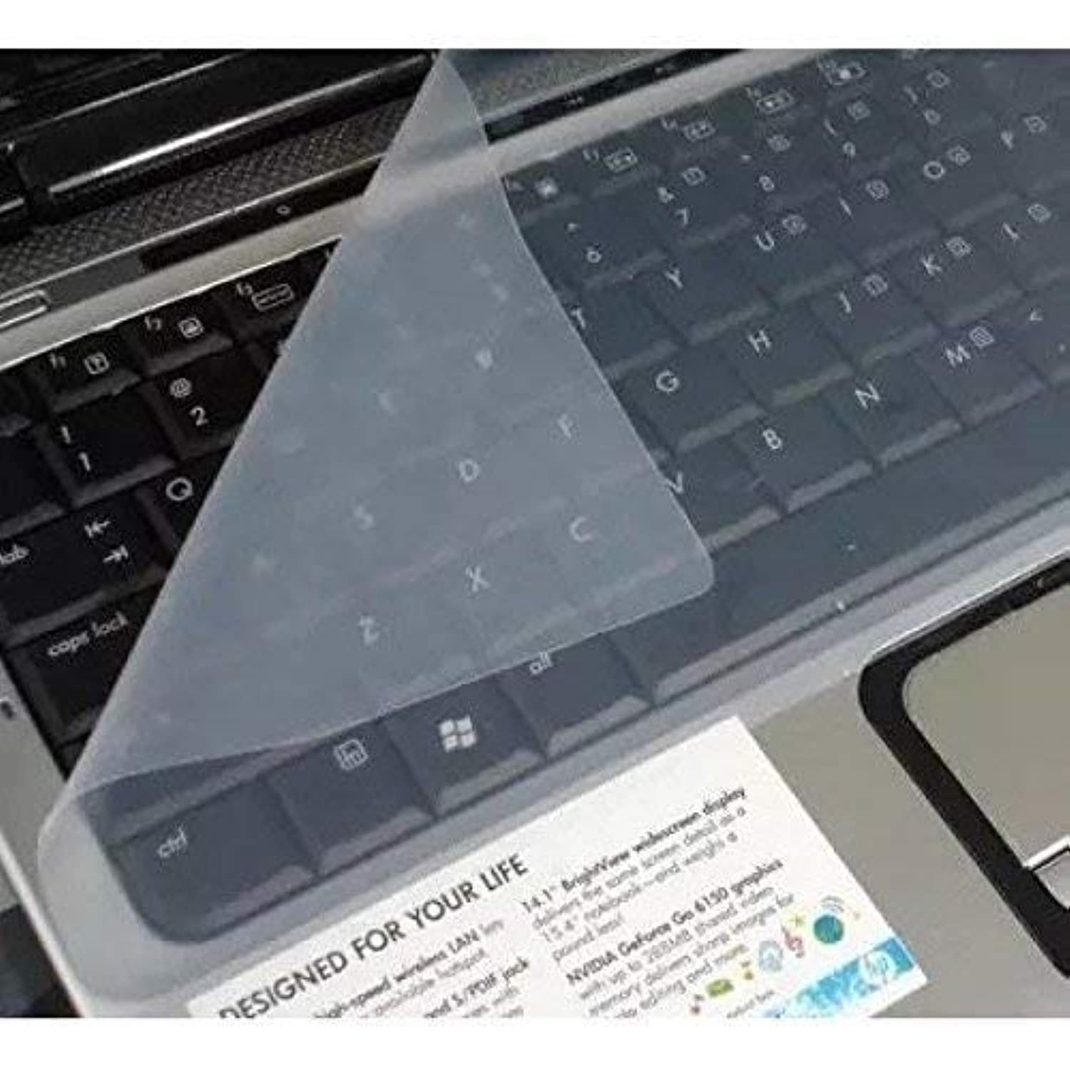 LS LAPSTER Quality Assured Lapster Universal Silicone 15.6″ Keyboard Protector Skin|| Keyboard Dust Cover|| Keyboard Skin for 15.6″ Laptop 15.6″ Keyguard 3.93 x 11.81 x 0.39 inches