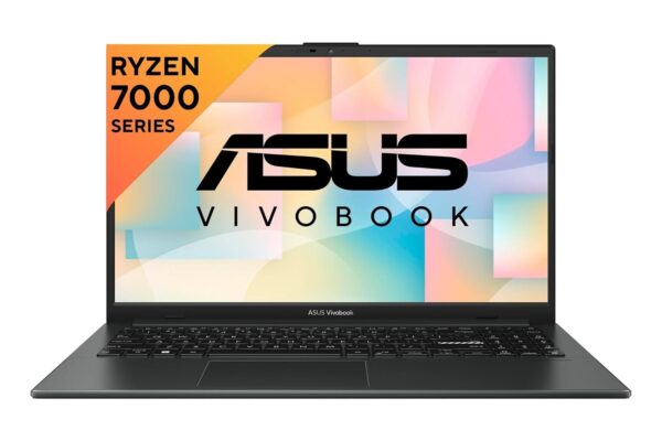 ASUS Vivobook Go 15, AMD Ryzen 3 7320U Thin & Light Laptop(AMD Radeon iGPU/8GB RAM/512GB SSD/FHD/15.6″/60Hz/Windows 11/M365 Basic (1Year)*/Office Home 2024/Mixed Black/1.63 Kg) E1504FA-NJ130WS