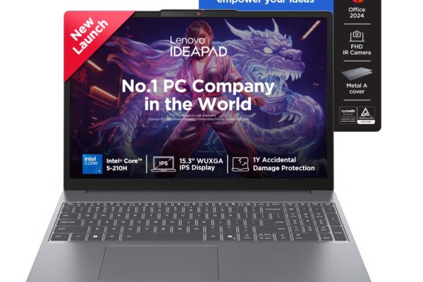 Lenovo IdeaPad Slim 3 14th Gen Intel Core 5 210H 15.3 inch (38.8cm) WUXGA IPS Laptop (24GB RAM/1TB SSD/Windows 11/Office Home 2024/Backlit Keyboard/1Yr ADP Free/Grey/1.6Kg), 83K4004VIN