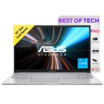 ASUS Vivobook 15, 13th Gen, Intel Core i3-1315U, 8GB RAM,512GB SSD,15.6″ (39.62 cms), FHD, Windows 11,MS Office,Backlit Keyboard,Silver,1.7 kg, X1504VA-NJ320WS, Thin & Light Laptop