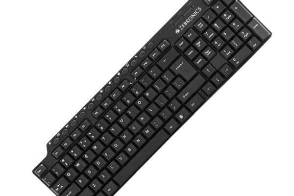 Zebronics ZEB-KM2100 Multimedia USB Keyboard Comes with 114 Keys Including 12 Dedicated Multimedia Keys & with Rupee Key