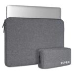 Photon 16-inch Laptop Case with Charger Pouch | for All 15-15 .6 Inch Laptops | Waterproof Laptop Sleeve/Cover | Unisex | Grey