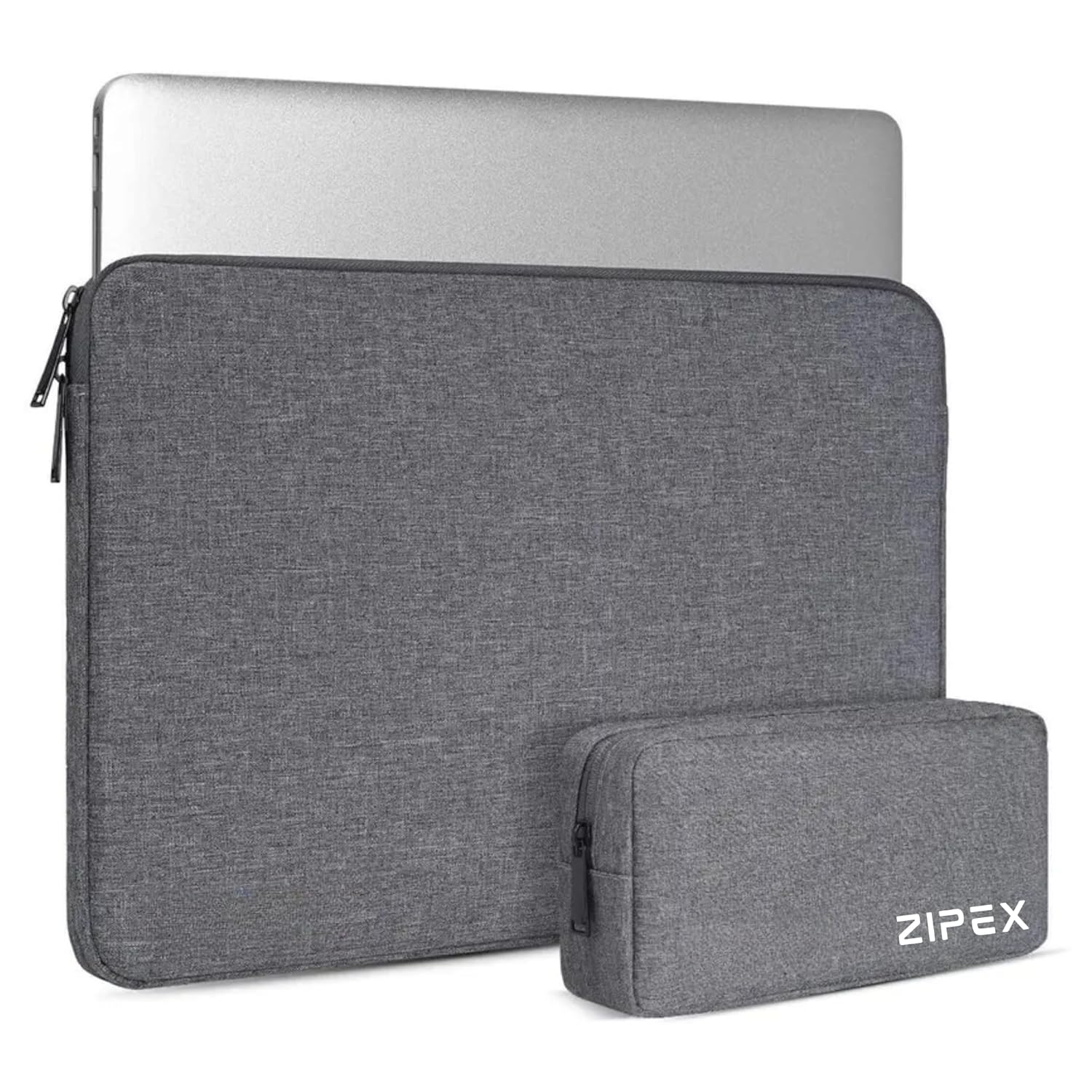 Photon 16-inch Laptop Case with Charger Pouch | for All 15-15 .6 Inch Laptops | Waterproof Laptop Sleeve/Cover | Unisex | Grey