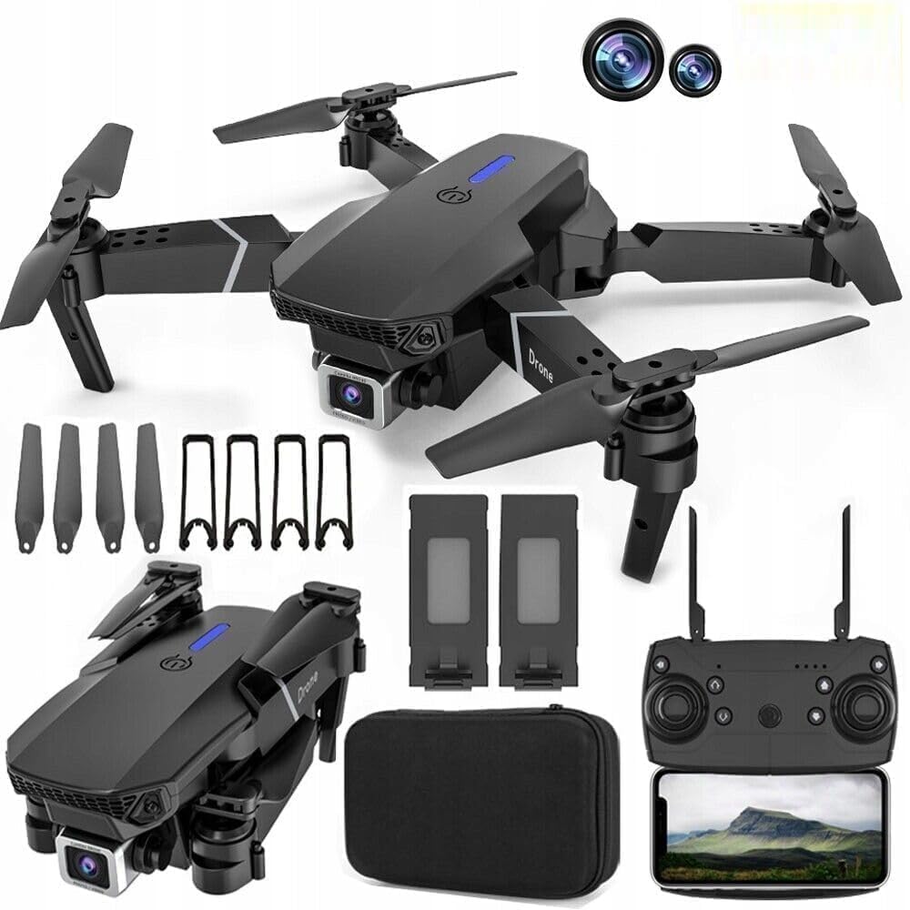 Drone with 4k Camera Foldable 1080P HD Drone with FPV Live Video, Smart Gestures Selfie, Altitude Hold, One Key Take Off/Landing, 3D Flips for Kids and Adults. B8