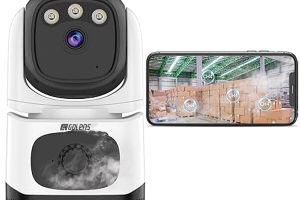 Golens WC23K 1080P WiFi CCTV Camera for Home & Outdoor | Pan-Tilt Security Camera | Motion & Smoke Alerts | Full-Color Night Vision | Two-Way Audio | Mobile App & Cloud Support