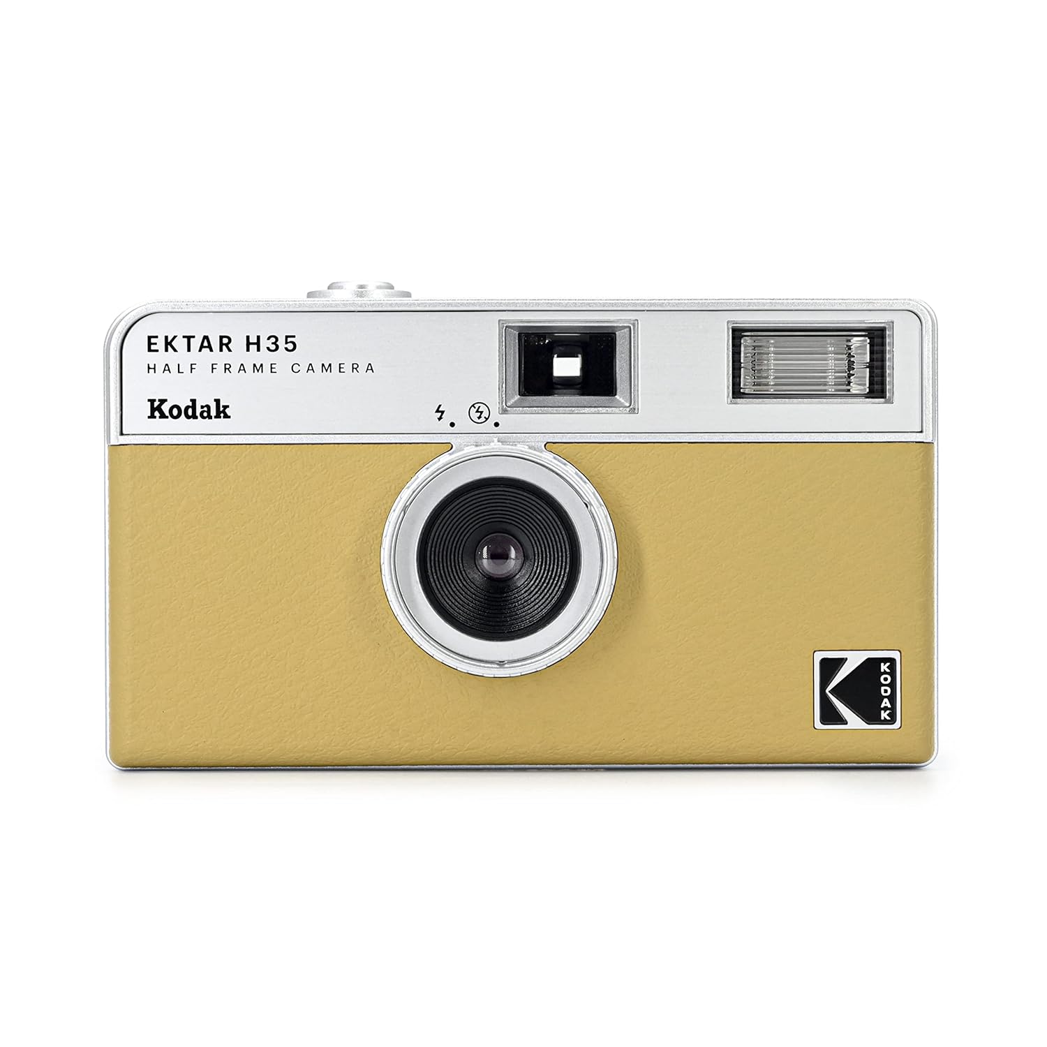 KODAK EKTAR H35 Half Frame Film Camera, 35mm, Reusable, Focus-Free, Lightweight, Easy-to-Use (Sand) (Film & AAA Battery are not Included)