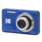 KODAK PIXPRO FZ55-BL 16MP Digital Camera 5X Optical Zoom 28mm Wide Angle 1080P Full HD Video 2.7″ LCD Vlogging Camera (Blue)