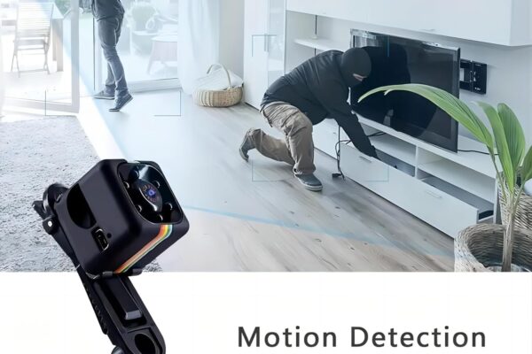 New 1080P Mini Spy Camera with Low Light Vision, Mini Portable Security, Hidden-Camera with Audio and Video Recorder for Compatible Home Office Security Stand Camera. (Black)