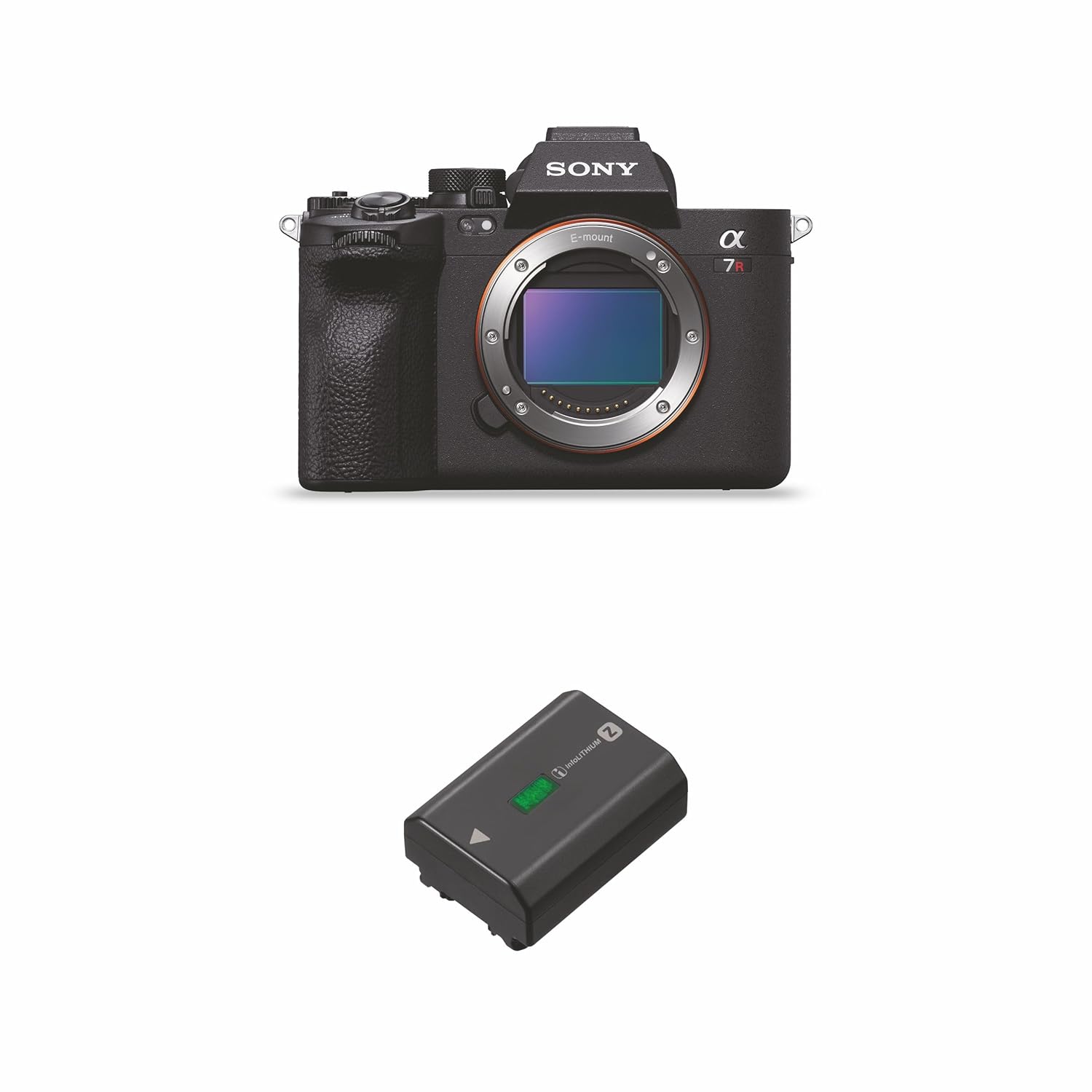 Sony Alpha ILCE-7RM5 Full-Frame High Resolution 61 MP Camera | Artificial Intelligence for Human Pose Estimation | Real-time AF | Movie Recording 8K 24p + Rechargeable Battery (NP-FZ100)