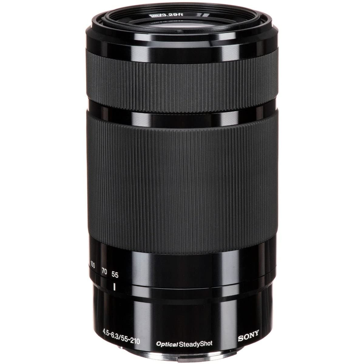 Sony E Mount E 55 210mm F4.5 6.3 OSS APS-C Lens (SEL55210) | Telephoto Zoom | Nature & Sports Photography, Black