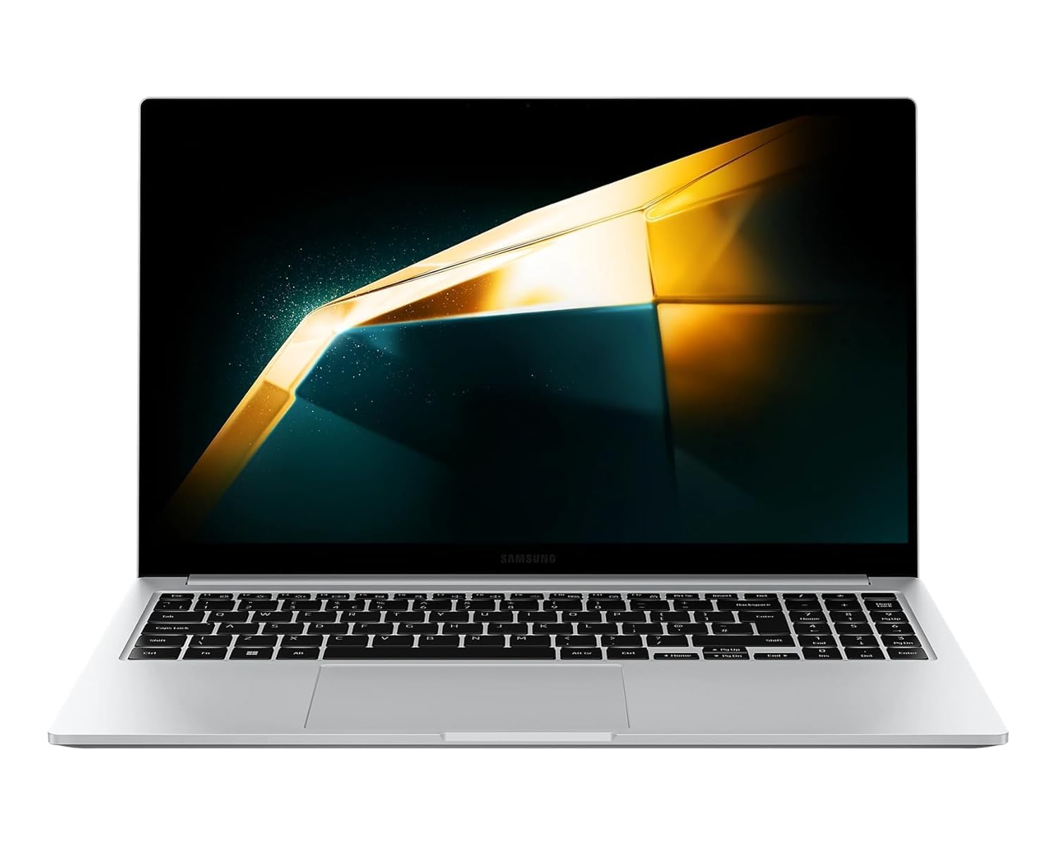 Samsung Galaxy Book4 | Intel Core 5 120U (14th Gen) |16GB RAM | 512GB SSD | Windows 11 Pro | Fingerprint Reader | Intel Iris XE Graphics | RJ45 |15.6″/39.6 cm Full HD |1.53KG | Silver- NP754XGK-LS2IN