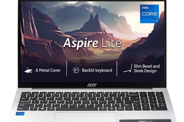 acer Aspire Lite,12th Gen, Intel Core i7 12650H, Office 2024+M365 Basic, 16GB RAM, 512GB SSD, Full HD IPS, 15.6″/39.62 cm, Win 11 Home, Pure Silver, 1.7 KG, AL15-52H, Backlit KB, Thin & Light Laptop