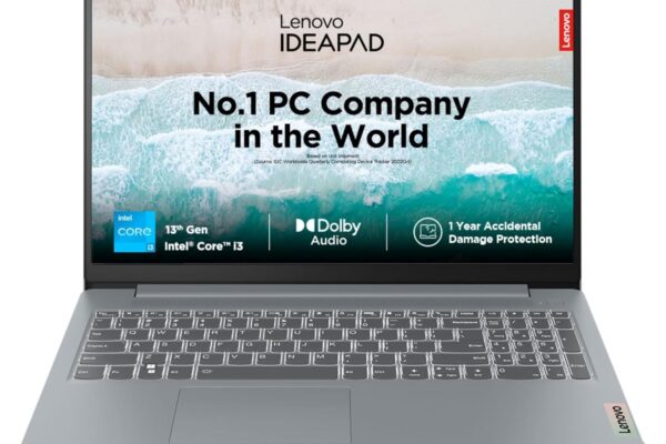 Lenovo IdeaPad Slim 3, Intel Core i3 13th Gen 1315U, 8GB RAM, 512GB SSD, FHD 15.6″(39.6cm), Windows 11, Office 2024, Grey, 1.6Kg, 82X700G5IN, Alexa Built-in, 1Yr ADP Free, 3 Month Game Pass Laptop