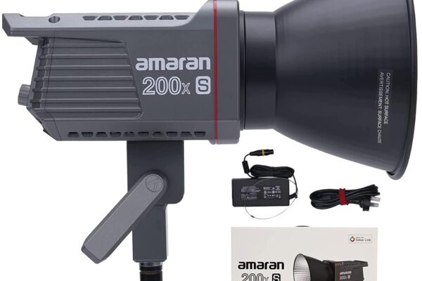 Aputure Amaran 200X S COB Video Light,200W Output Bowens Mount Photography Light,App Control 9 Built-in Lighting Effects DC/AC Power Supply Ultra Silent Fan for Photography/Video Recording