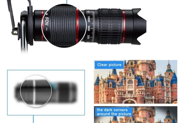 Drumstone (15 Year Warranty) 20x 4K HD Optical Zoom Mobile Telephoto Lens Kit | DSLR Blur Background Effect All Smartphones High Optical Zoom Effect in 4K HD