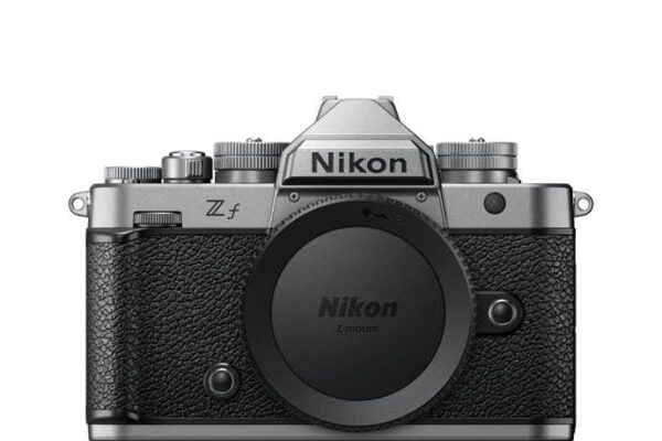 Nikon Z f Full Frame Mirrorless Camera Body Only (Silver) | 24.5MP FX Sensor | EXPEED 7 Processor | 5-Axis IBIS | 4K UHD Video | Retro Design with Modern Performance