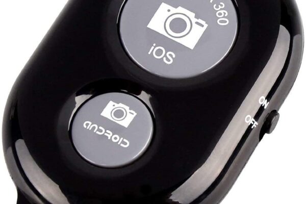 Sounce Shutter Remote Control with Bluetooth Wireless Technology – Create Amazing Photos and Videos Hands-Free – Works with Most Smartphones and Tablets (iOS and Android) (Black)