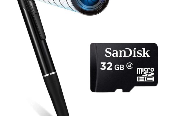 TP PLUS Full HD Pen Camera 1080P Video Audio Recording Indoor Outdoor with Free 32gb SD Card 85 Minutes Pen Battery Life Portable Pocket Security Camera for Home Office Mettings (Pen Camera K-805)