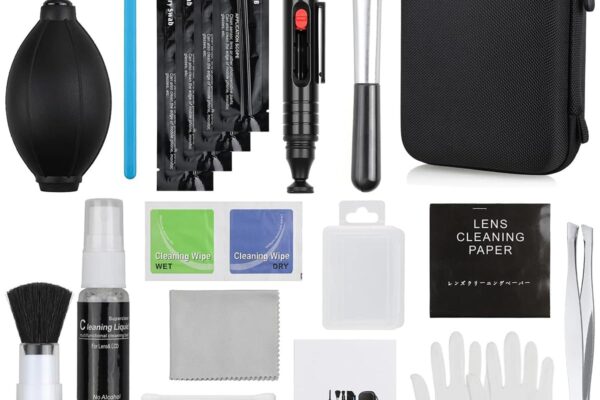 ZORBES® Professional 14-in-1 Camera Cleaning Kit, Camera Cleaning Travel Kit for DSLR Camera Canon Sony Nikon, Ideal for Cleaning Lenses, Cameras, Filters, Displays, Monitors, Game Consoles, Keyboard