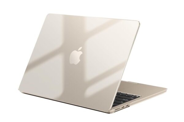 EooCoo Case Compatible for New Apple MacBook Air 13 inch M5 2026 2025 2024 2022 M4 M3 M2,A3449 A3240 A3113 A2681 Touch ID,Mac Air 13.6 inch Laptop Protective Plastic Hard Shell Cover,Crystal Starlight