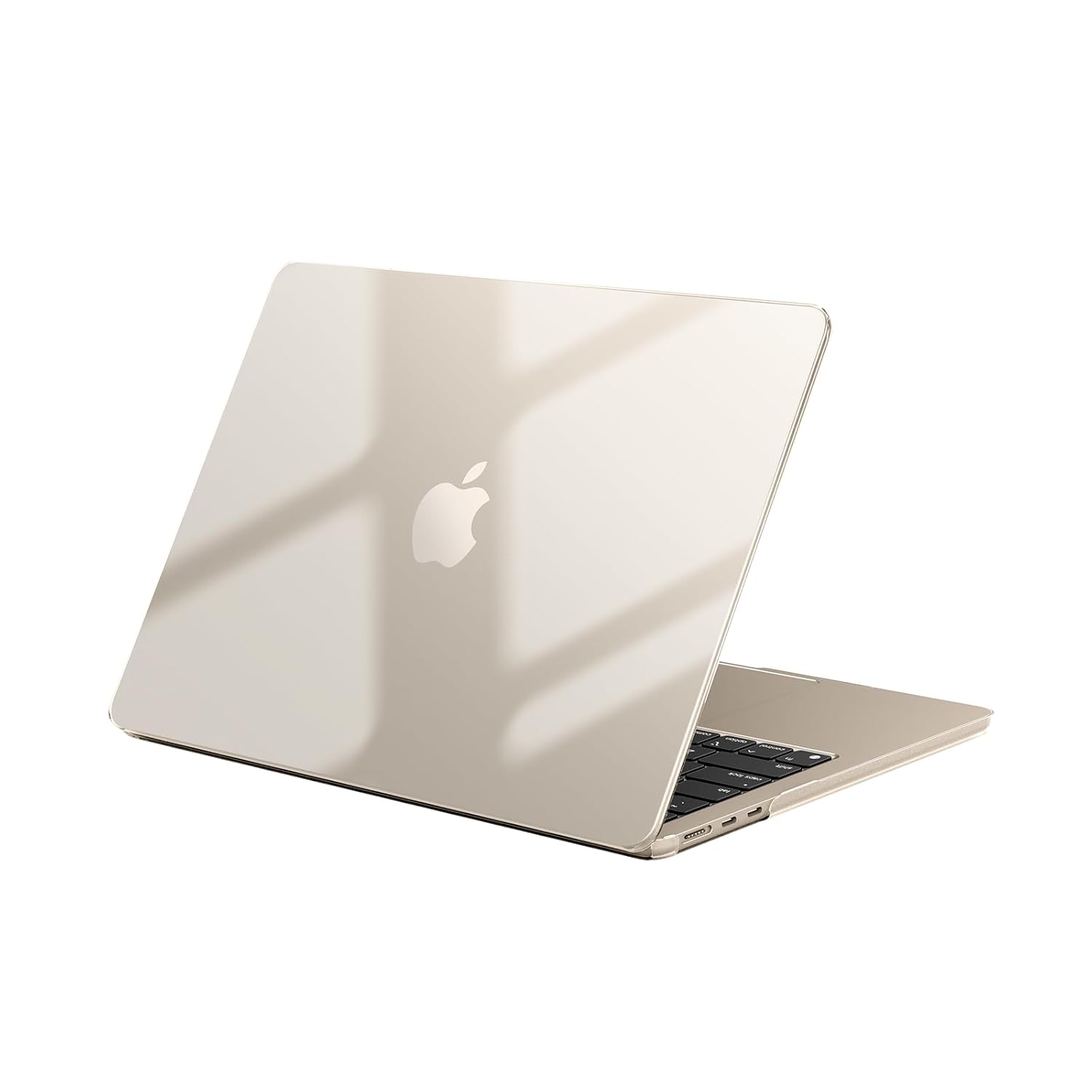 EooCoo Case Compatible for New Apple MacBook Air 13 inch M5 2026 2025 2024 2022 M4 M3 M2,A3449 A3240 A3113 A2681 Touch ID,Mac Air 13.6 inch Laptop Protective Plastic Hard Shell Cover,Crystal Starlight