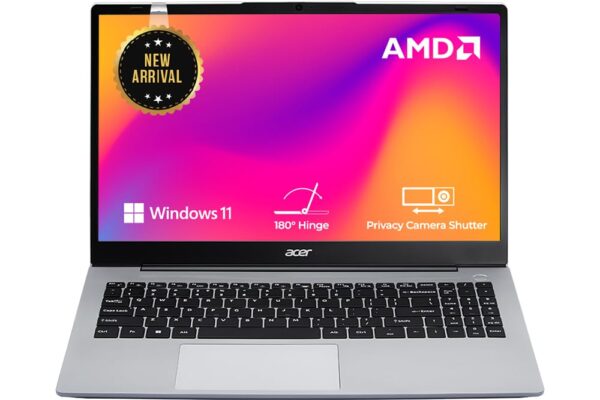 acer Aspire 3, AMD Ryzen R5 7430U Processor, 16GB, 512 GB, Full HD IPS, 15.6″/39.62 cm, Windows 11 Home, Pure Silver, 1.79 kg, A325-42, Thin and Light Laptop