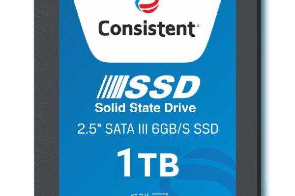 Consistent 2.5 1 TB SSD with SATA III Interface, 6Gb/s,Read/Write Speed Upto – 570/500 MB/s, 5 Years Warranty.