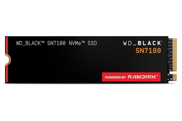 Western Digital WD Black SN7100 NVMe 2TB, Upto 7250MB/s R, 6900MB/s W, 5Y Warranty, PCIe Gen 4 NVMe M.2 (2280), Gaming Storage, Internal Solid State Drive (SSD) (WDS200T4X0E-00CJA0)