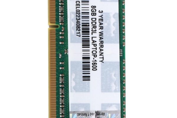 Consistent 8GB DDR3 1600 Laptop RAM, Plug-and-Play, No Additional Drivers Required with 3 Year Warranty