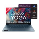 Lenovo Yoga Slim 7 AMD Ryzen AINow 7 350, 83JY005YIN AI Laptop, Copilot+ 32GB RAM/1TB SSD/14″(35.5cm)WUXGA OLED/50 TOPS/Windows 11, Office Home 2024, Backlit Keyboard, 1Yr ADP Free, Teal, 1.19Kg