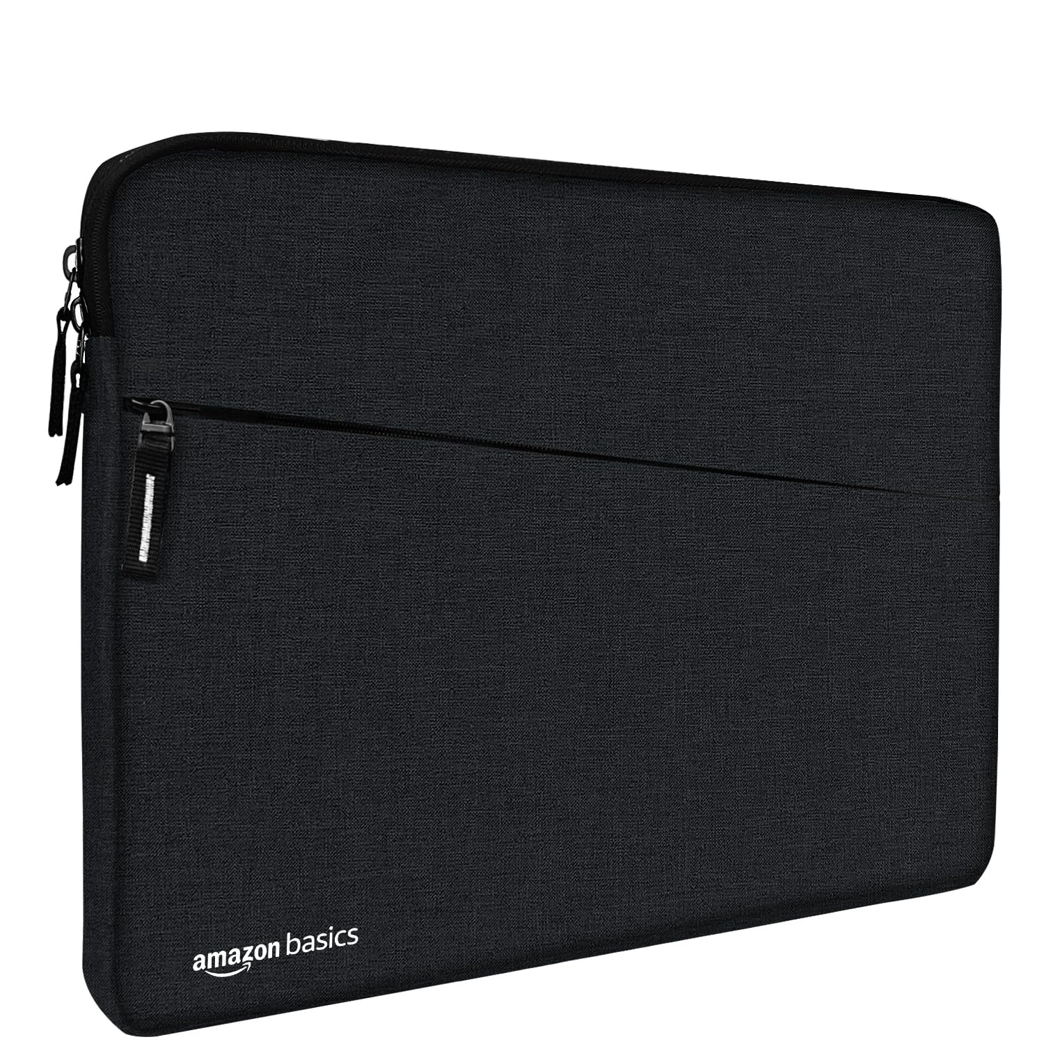 Amazon Basics Laptop Bag Sleeve Case Cover Pouch for Men & Women | 15.6 Inch Laptop/MacBook, Office/College Laptop Bag | Side Handle | Multiple Pockets | Water Repellent | Shock Absorber (Black)