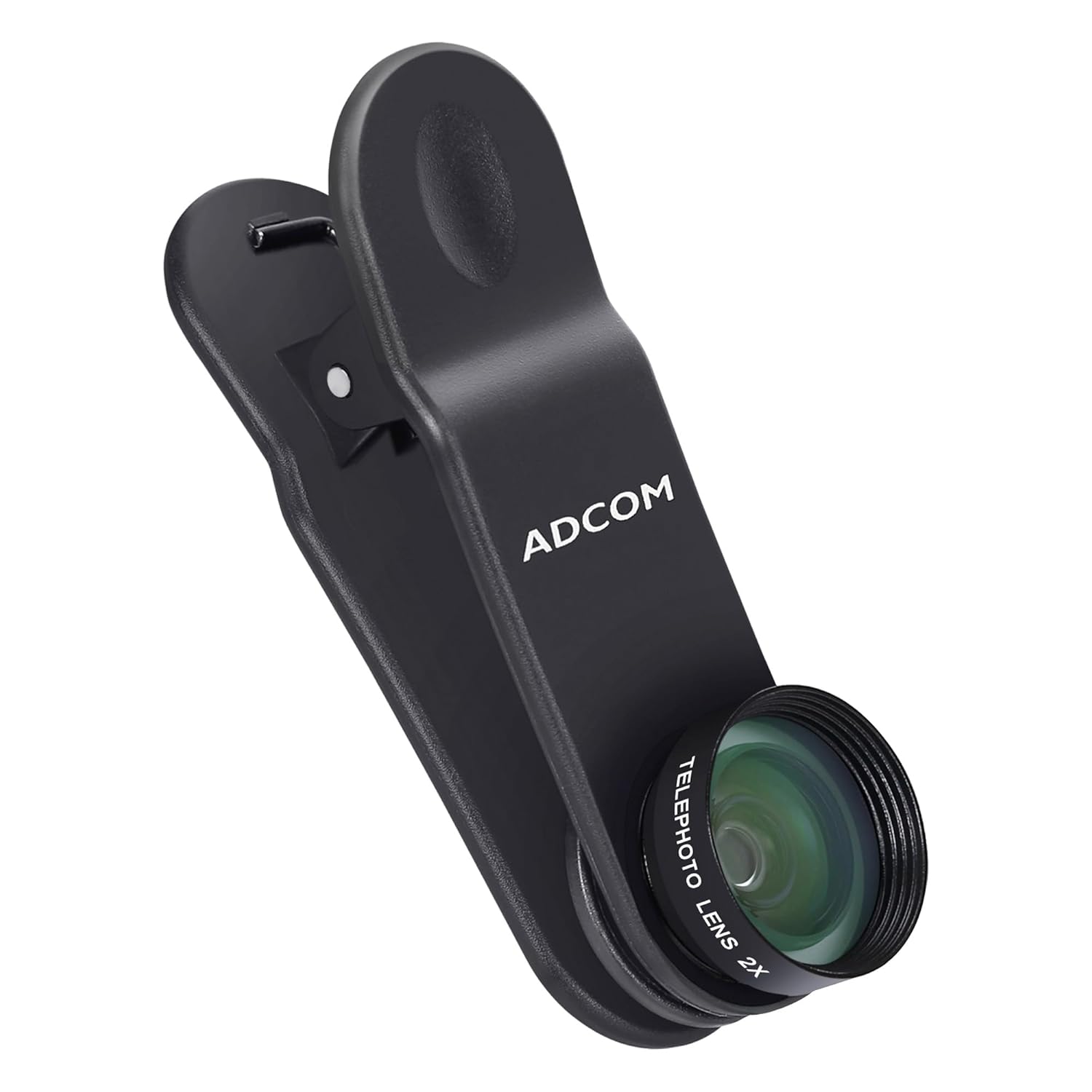 Adcom Telephoto 2X Mobile Phone Camera Lens – Compatible with All iPhone & Android Smartphones (Black)