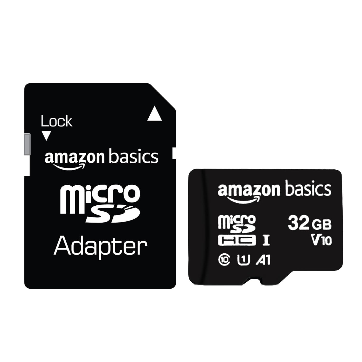 Amazon Basics 32GB MicroSDHC Memory Card with Adapter, Upto 98MB/s, IPX6, Temperature & Shock Resistant