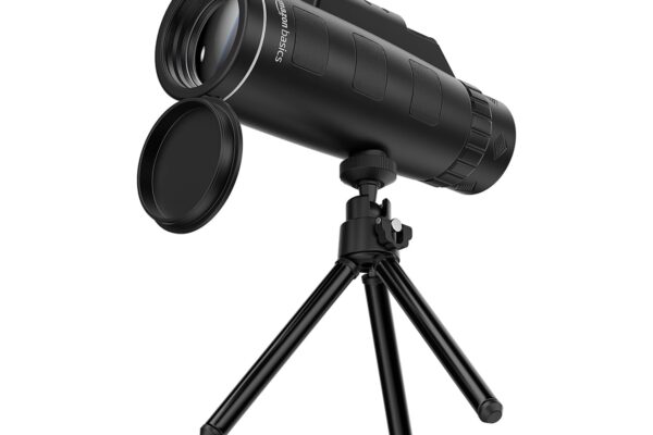Amazon Basics | 40X60 Magnification Zoom HD Monocular | for Adults and Children | High Power Gadget | Outdoor Telescope with Built-in Compass